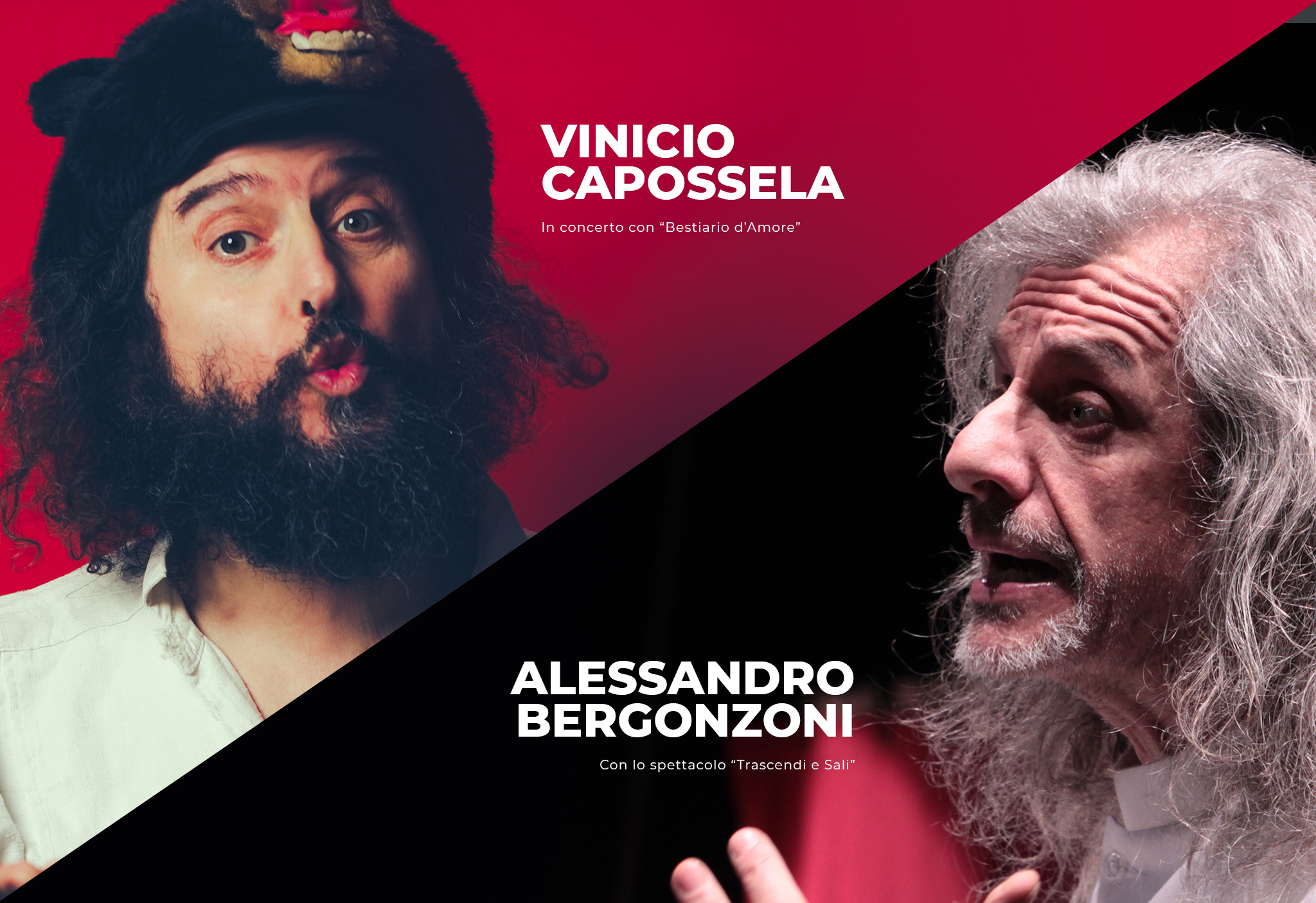 FestivaLove con Capossela e Bergonzoni